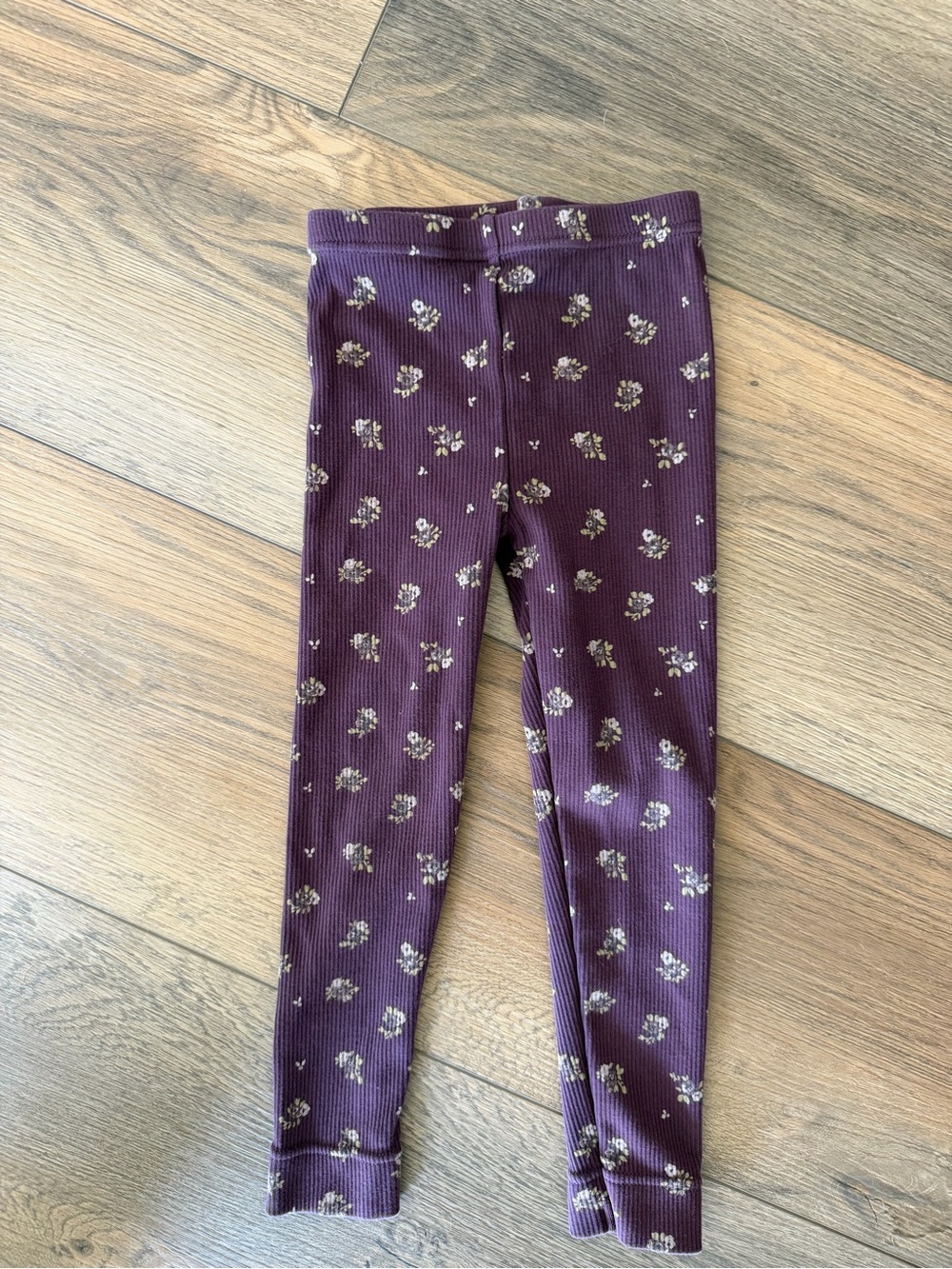 Jamie Kay toddler Organic Cotton purple Floral Ruffled Tank & Leggings Set - Picture 3 of 3